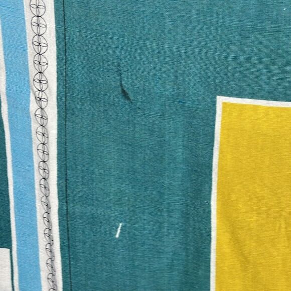 Vintage Linen Tablecloth Rectangle Antique MCM - Picture 7 of 8